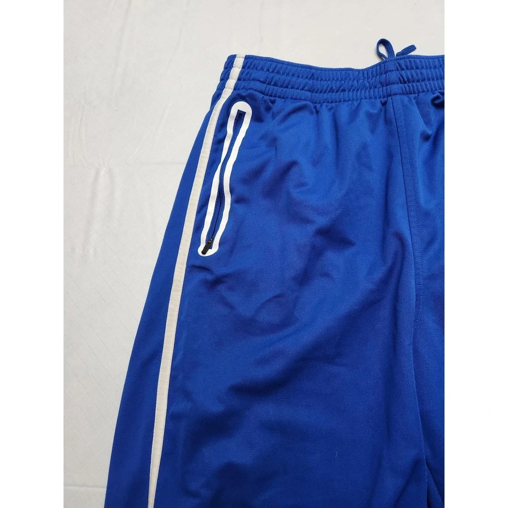 Nike Dri-Fit Track Pants Mens XL Royal Blue Warm Up Athletic‎ Zip Hem 418638-494
